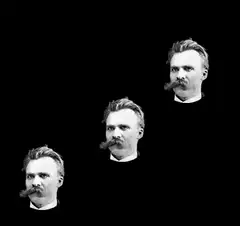 Friedrich Nietzsche heads multiplying