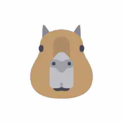 Capybara emoji face