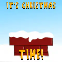 Penguin in Santa Hat Says It's Christmas Time