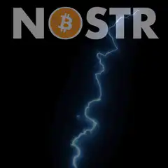 NOSTR logo with lightning