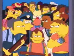 Angry mob of Springfield residents
