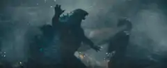 Godzilla fights King Ghidorah