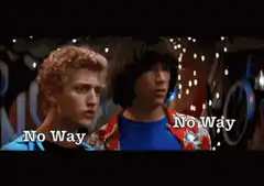 Bill and Ted say no way