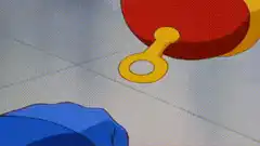 Mega Man absorbs the red robot