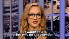 Candace Owens I would do it for the attention