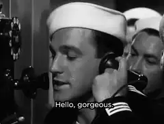sailor says hello gorgeous