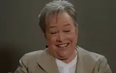 Kathy Bates laughing and clapping
