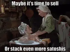 Maybe it's time to sell Or stack even more satoshis
