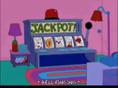 Jackpot slot machine animation