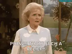 Betty White Phew That's Such A Relief