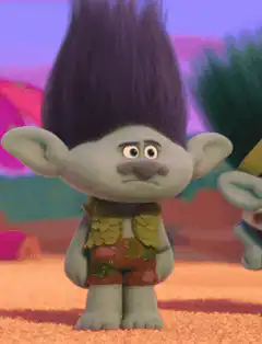 Branch from Trolls looking annoyed