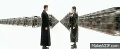 The Matrix Suburbs Train Scene