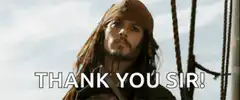 Jack Sparrow Thank You Sir