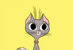 Excited cat celebrating Friday