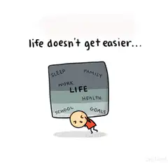 life doesn't get easier but you get stronger