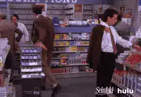 Seinfeld Kramer falls in pharmacy