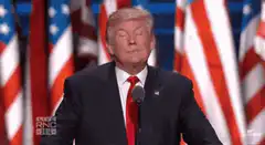 Donald Trump shrugging