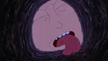 Bender's tongue stuck in throat