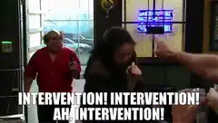 Friends intervention scene