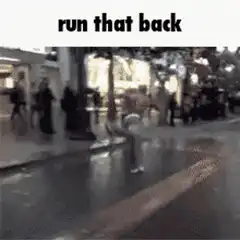 skateboarder falls run that back