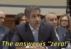 Michael Cohen says the answer is zero