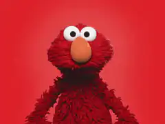 Elmo looking around confused