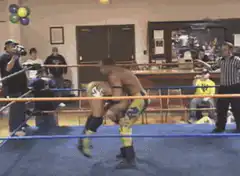 Wrestler performing a powerbomb