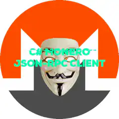 Monero logo with Guy Fawkes mask