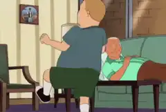 Buddy farts in front of Grandpa