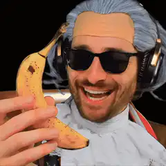 Man eats banana, banana eats itself