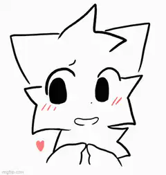 cute star character blushing