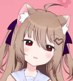 blushing anime catgirl
