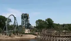 Steel and wooden roller coasters