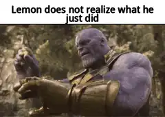 Thanos realizes what he just did