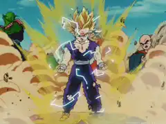 Gohan Super Saiyan 2 powering up