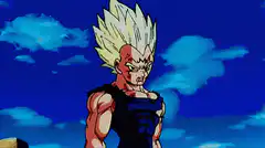 Vegeta powers up to Super Saiyan
