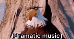 Dramatic Eagle Head Tilt