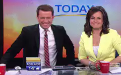 Today show hosts celebrating