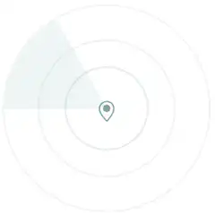 Map location radar animation