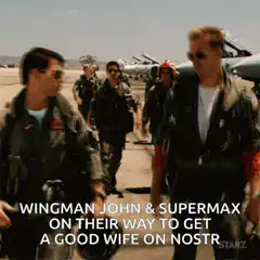 Wingman John and Supermax on their way to get a good wife on Nostr