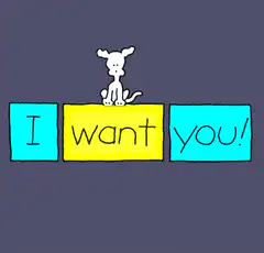 I want you I need you I love you dog