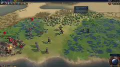 Age of Empires II battle with explosions