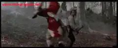 Davy Crockett fights a British soldier