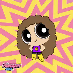 Powerpuff Girls character with curly hair