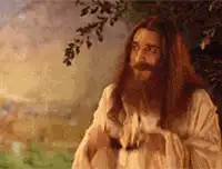 Jesus puts on sunglasses