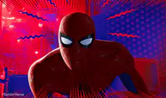 Spider-Man Into the Spider-Verse intense stare
