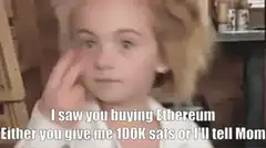 I saw you buying Ethereum