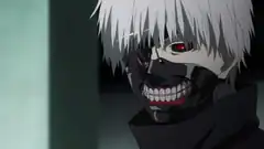 Kaneki with red eye and mask