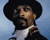 Snoop Dogg looking around