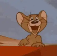 Jerry waving happily
